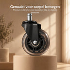 Alygn eersteklas bureaustoelwielen uitgelicht
