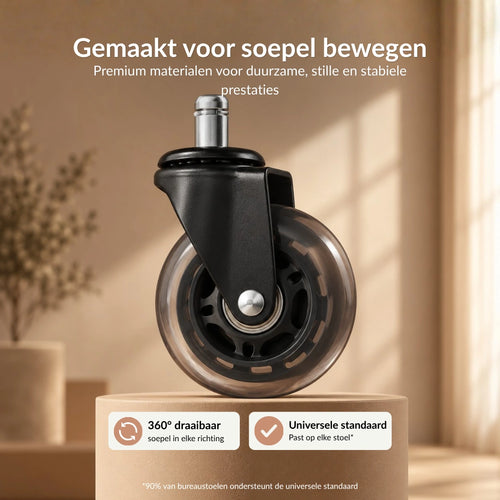 Eersteklas bureaustoelwielen